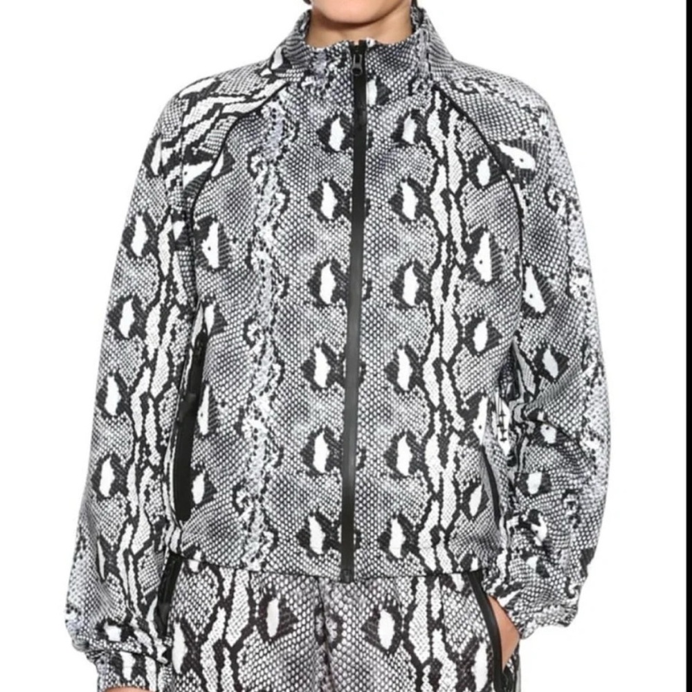 Adam Selman Sport Python Print‎ Zip Jacket